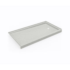 SWANSTONE Swanstone SR03260LM.226 Shower Base Alcove Retrofit Rectangular Birch 32 x 60 Inch Swanstone Left Drain