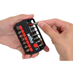 WIHA Wiha 76892 MaxxTor Bit Buddy Terminator Impact Power Bit Set with Phillips, Square and Torx 1/4 inches Bits with Holder, 7 Pieces