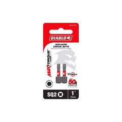 DIABLO Diablo DSQ21P2 #2 square drive bits 1 in (2-pack)