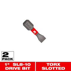 DIABLO Diablo DSL8101P2 SL8-10 Slotted Drive Bits 1 in (2-Pack)