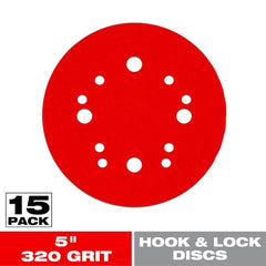 DIABLO Diablo DCD050320H15G 5 in. 320 Grit ROS Hook & Lock Discs (15-Pack)