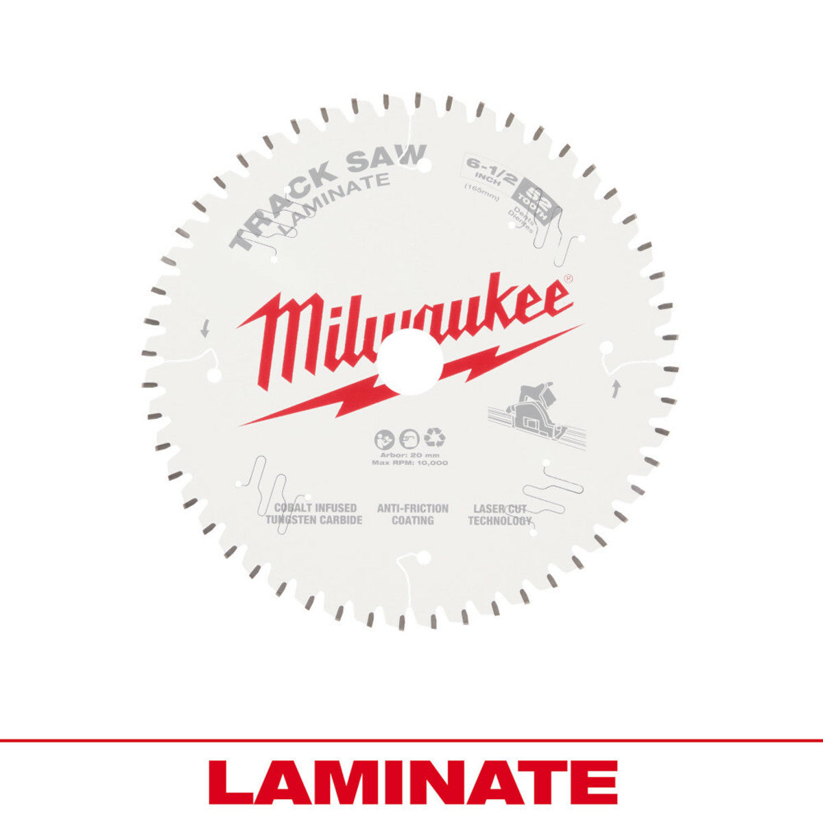 MILWAUKEE Milwaukee 48-40-0643 6-1/2 inches Laminate Track Saw Blade
