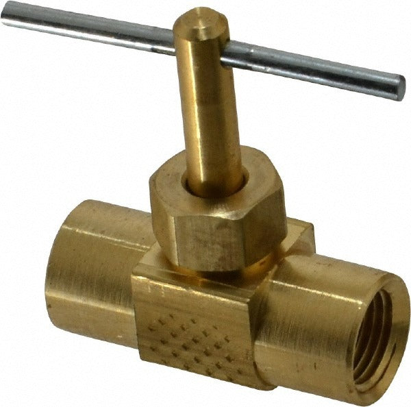 PARKER Parker NV109P-2 Straight Needle Valve 1/8 Inch Nptf Brass