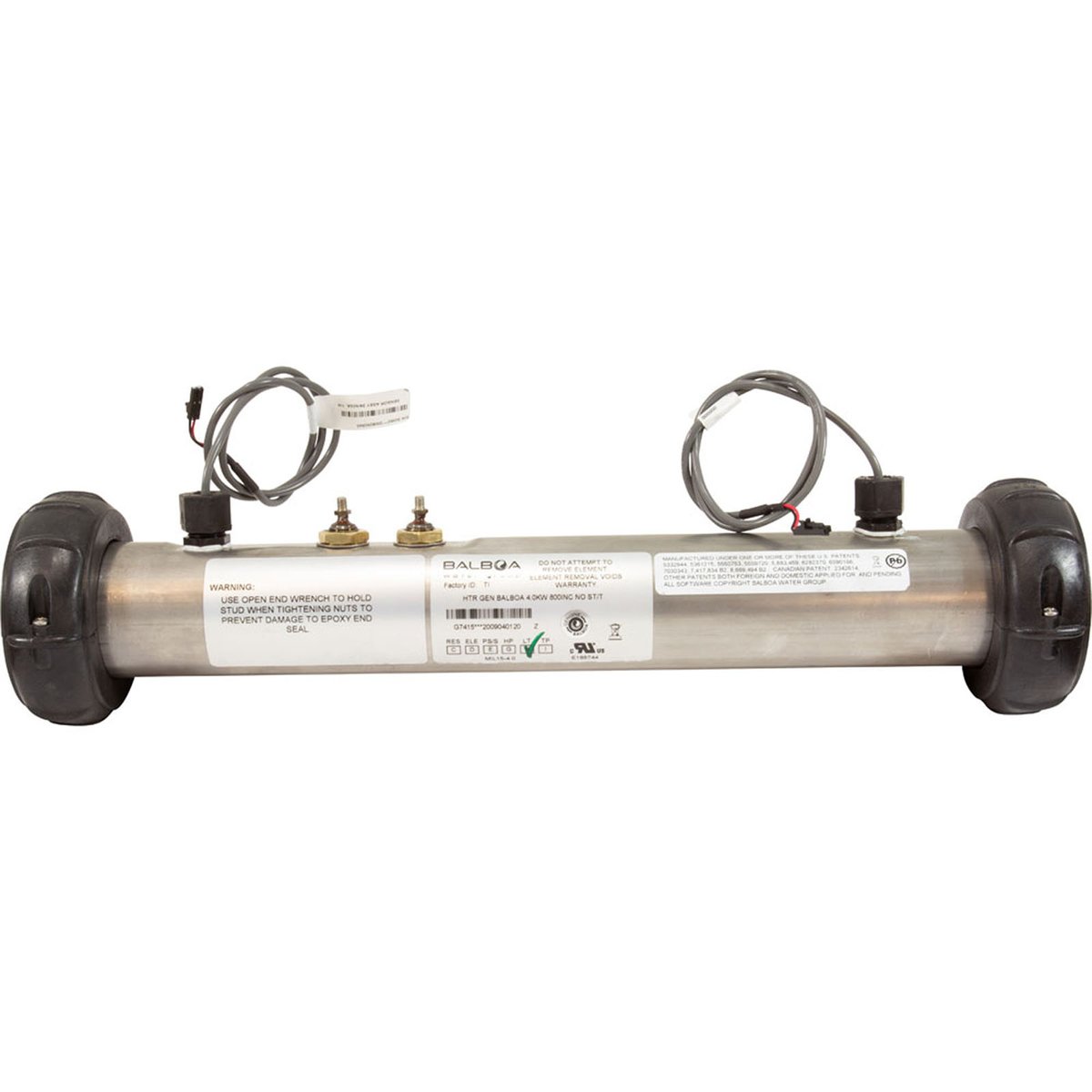 BALBOA WATER GROUP Balboa Water Group G7415-01 Heater, Flothru, BWG M7, 4.0kW, 230V, W/o Mounting Studs REPLACEMENT 388674