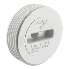 SPEARS Spears P110-030 3 PVC DWV Flush C/O Plug MPT