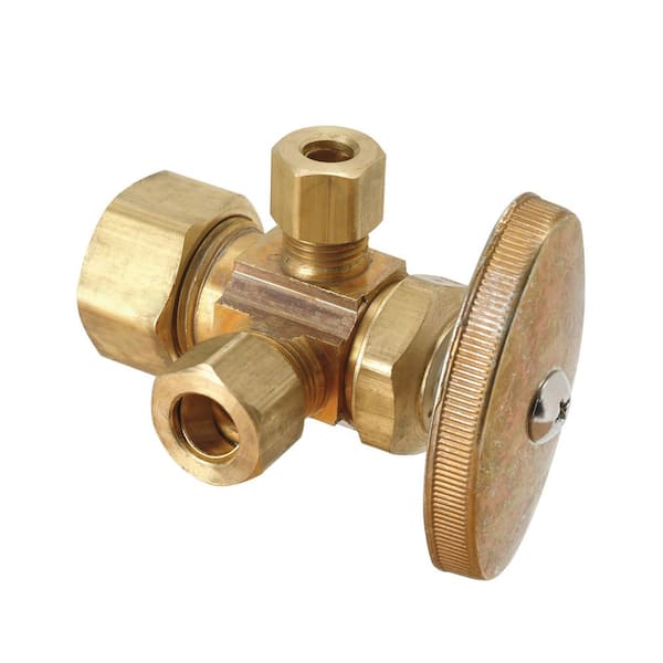 Brasscraft Brasscraft BC-G2BRPX19X C 1/2 in. Crimp PEX Barb Inlet x 3/8 in. Compression Outlet Angle Valve