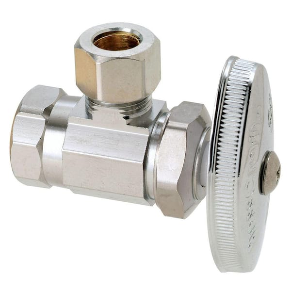 Brasscraft Brasscraft BC-G2CR19X C 1/2 in. Nom Comp x 3/8 in. O.D. Comp 1/4-Turn Angle Valve