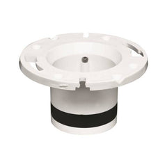 OATEY Oatey 43534 3 4-inch Level Fit Black ABS Long Pattern Metal Ring, No Test Cap Closet Flange