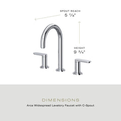 RIOBEL Riobel AARD08BK Arca Widespread Lavatory Faucet With C-Spout
