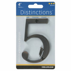 HILLMAN Hillman Fasteners 843245 Flush Mount House Number 5 Bronze