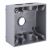 BELL 5345-0 Hubbell Outdoor Lighting-Bell 5345-0 2 Gang Gray Outdoor Box 5-3/4-Inch