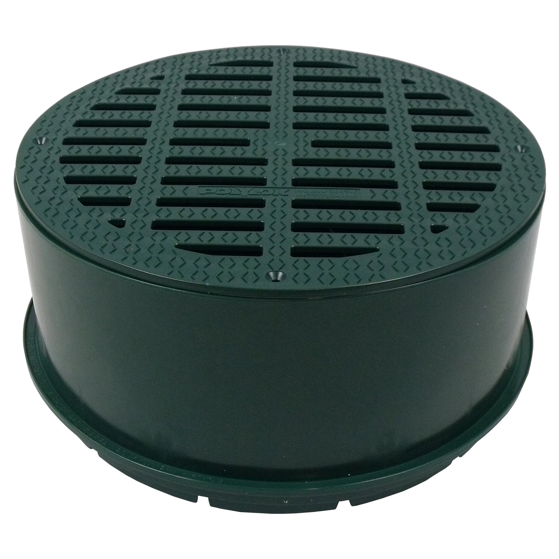 POLYLOK Polylok 3017-GE 12 in. HDPE Round Grate for 3009 Riser