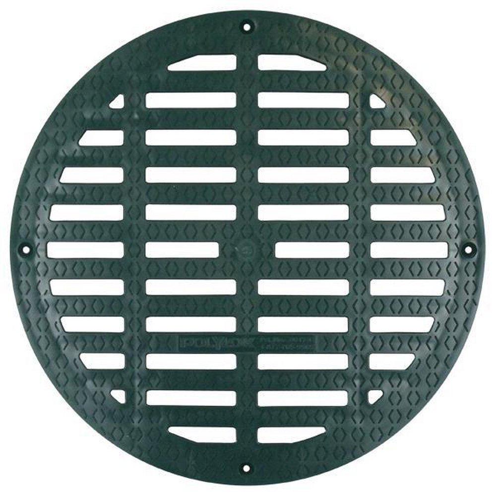 POLYLOK Polylok 3017-GE 12 in. HDPE Round Grate for 3009 Riser