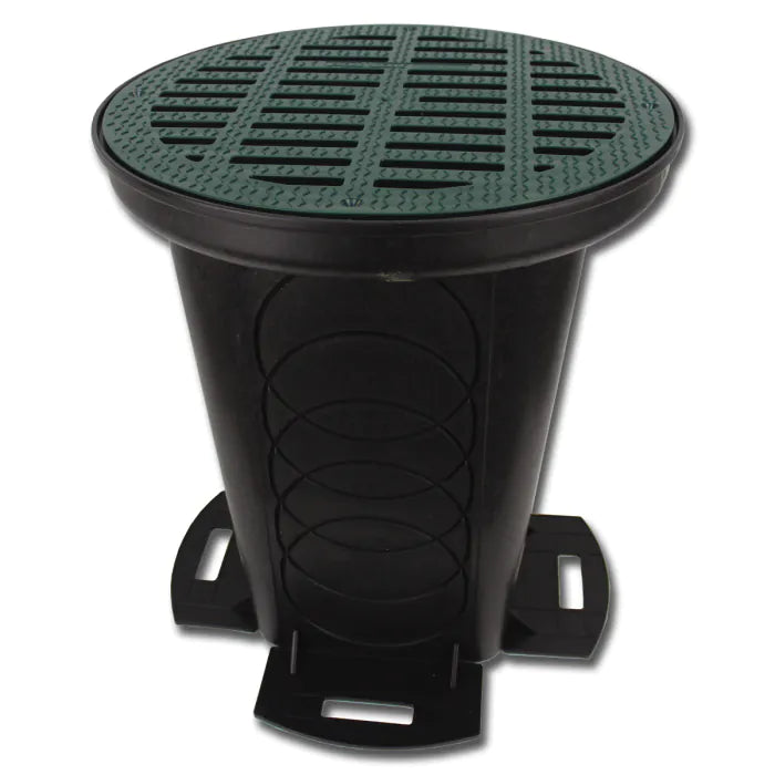 POLYLOK Polylok 3017-GE 12 in. HDPE Round Grate for 3009 Riser