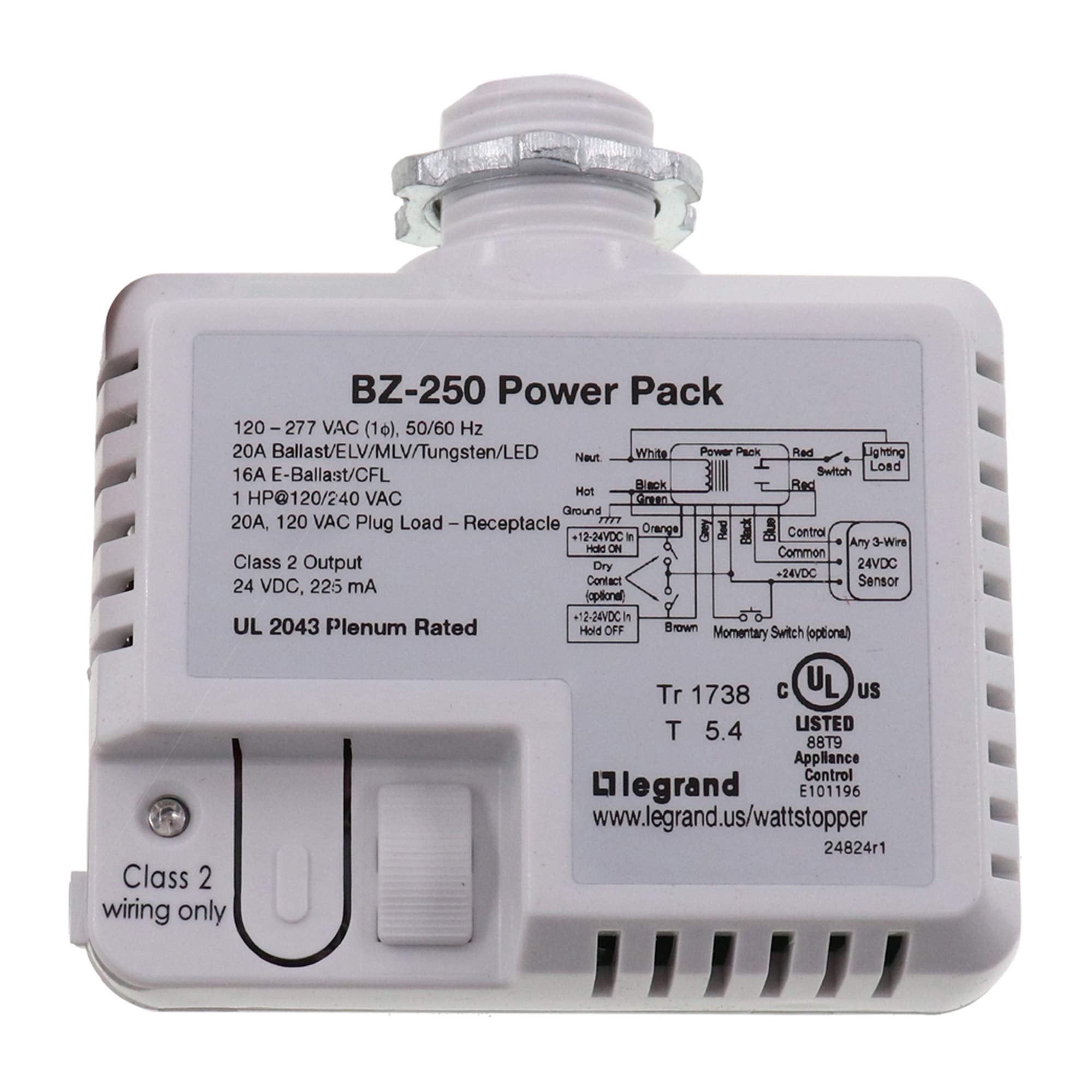 LEGRAND Wattstopper BZ-250 Light/Plug Load Flex Cntrl Power Pack