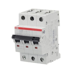 ABB Abb ST203M-C63 Circuit Breaker, Miniature, DIN Rail Mount, C Curve, 3 Pole, 63A