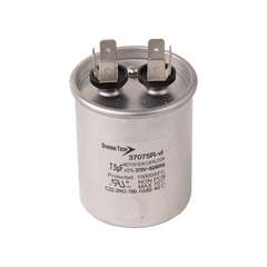 DIVERSITECH Diversitech 37075R Motor Run Capacitor, 370 VAC, Round, 7.5µF