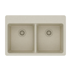 Elkay Elkay ELG3322BQ0 Quartz Classic 33 x 22 Inch Double Bowl Equal Drop-In