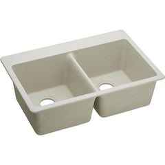 Elkay Elkay ELG3322BQ0 Quartz Classic 33 x 22 Inch Double Bowl Equal Drop-In