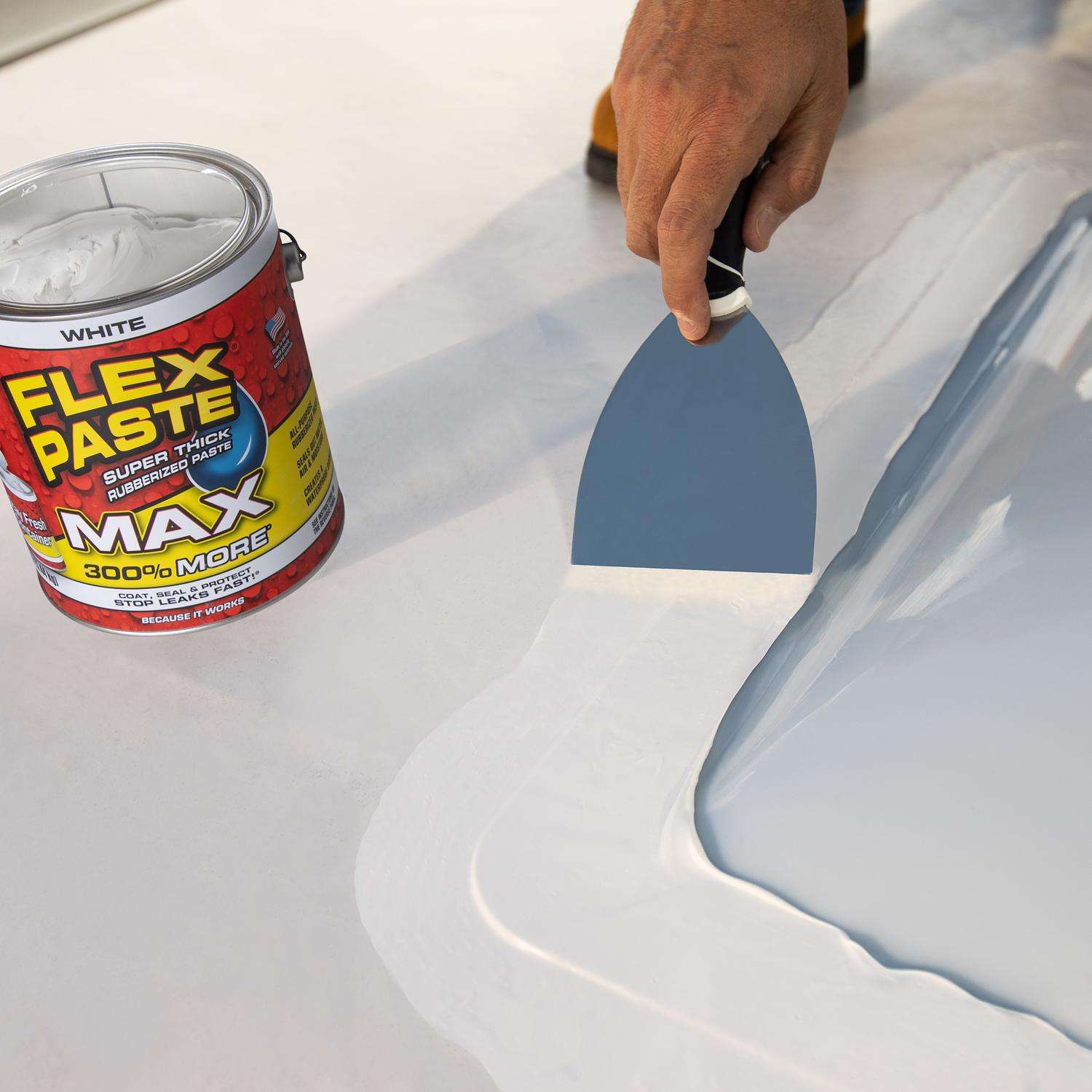 FLEX SEAL Flex Seal PFSMAXWHT01 Flex Paste MAX White Rubber Coating 12 lb