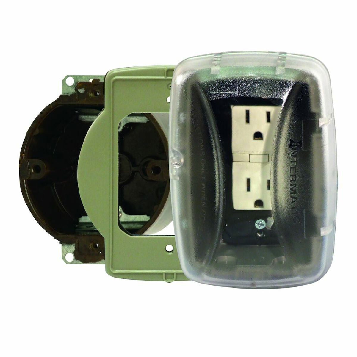 Intermatic Intermatic WP5103C In Use Weatherproof Cover with Adapter Plate for 3/0 Box