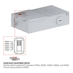 KEYSTONE Keystone KT-WDLED8-4A-9CSF-FDIM-G 4in Gimbal Wafer Downlight 8W