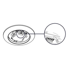 KEYSTONE Keystone KT-LED10DL-4CA-9CSF-DIM Ova - 4 in. Surface Downlight - 10W - Color Select