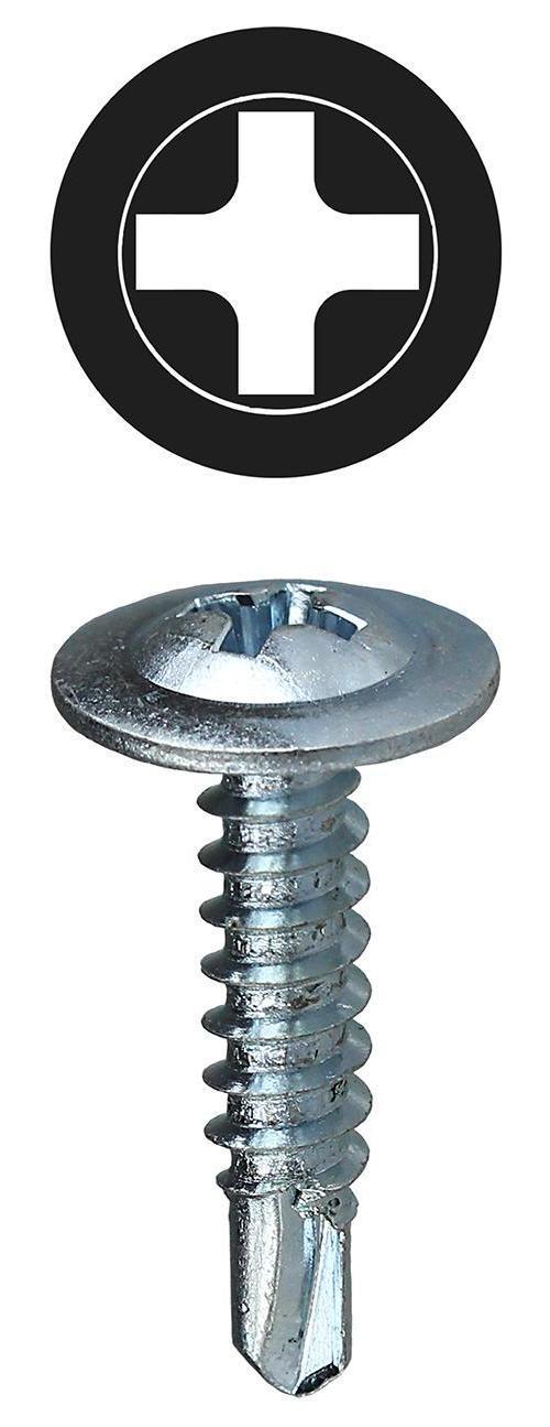 LH DOTTIE Lh Dottie TEKWT812 Wafer Head Self Drilling Screw #8 x 1/2 IN