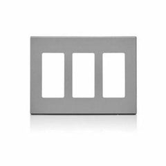 Leviton Leviton 80311-GY 3-Gang Decora Plus Device Decora Wallplate/Faceplate 80311-SGY