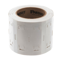 PANDUIT Panduit M300X100Y7T Mkr Plate, Polyester/PO, White, TT, 1 inchesx3 inches, 1 inches PO H