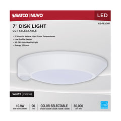 SATCO Satco 62-1820R1 LED Disk Light W/ Occ White 10.9W