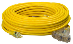 SOUTHWIRE Southwire 4189SW8802 100-Ft. 12/3 SJTW-A 3-Outlet Extension Cord