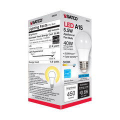 Satco Satco S9033 5.5A15/LED/5000K/120V Bulb
