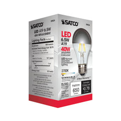 Satco Satco S9826 A19 LED Bulb 6.5W