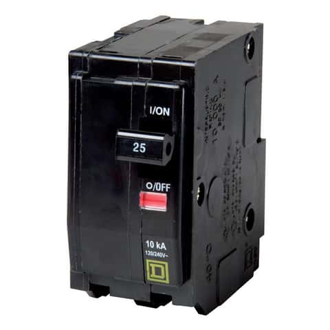 SCHNEIDER ELECTRIC Square D QO225CP mini circuit breaker, Q, 25A, 2 pole