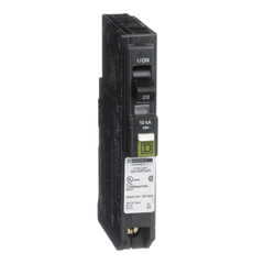 SCHNEIDER ELECTRIC Square D QO120PCAFIC Sqd QO120PCAFIC Mini Circuit Breaker 20 Amp