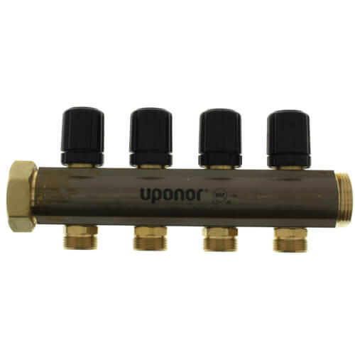 Uponor Uponor A2663224 TruFLOW Jr Modular Manifold (Return), With Isolation Valve, 4 Loop