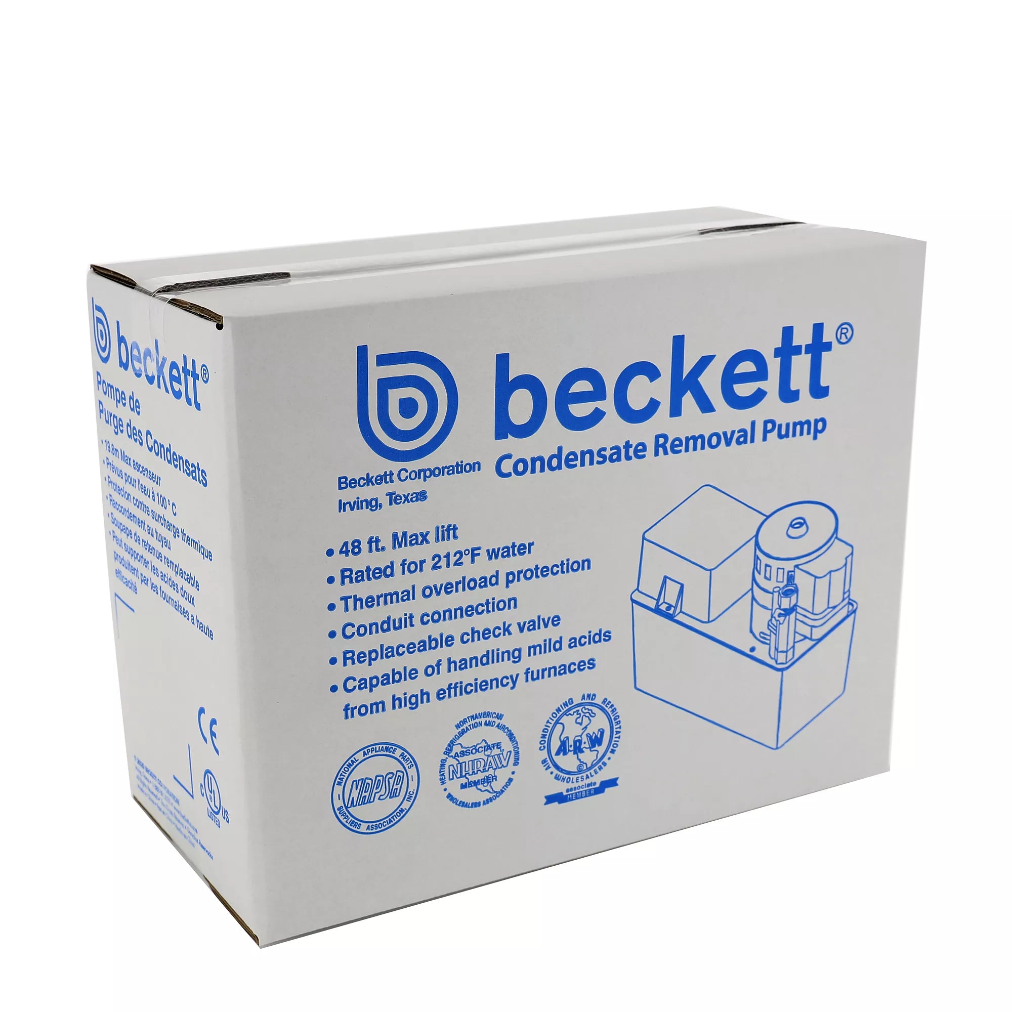 BECKETT Beckett CB504ULHTS Condensate Pump, High Temp 1 Gallon