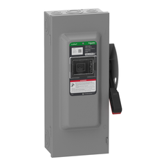 SCHNEIDER ELECTRIC Square D VH363 Safety Switch, Heavy Duty, Fused, Viewing Window, Type 1, 600V, 100A, 3 Pole