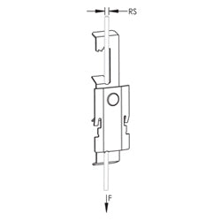 NVENT nVent CADDY CATHP4Z34 Cat HP J-Hook Clip to Rod/Wire Clip, 30 lb Static Load, 1/4 Rod, #12-#8 Wire