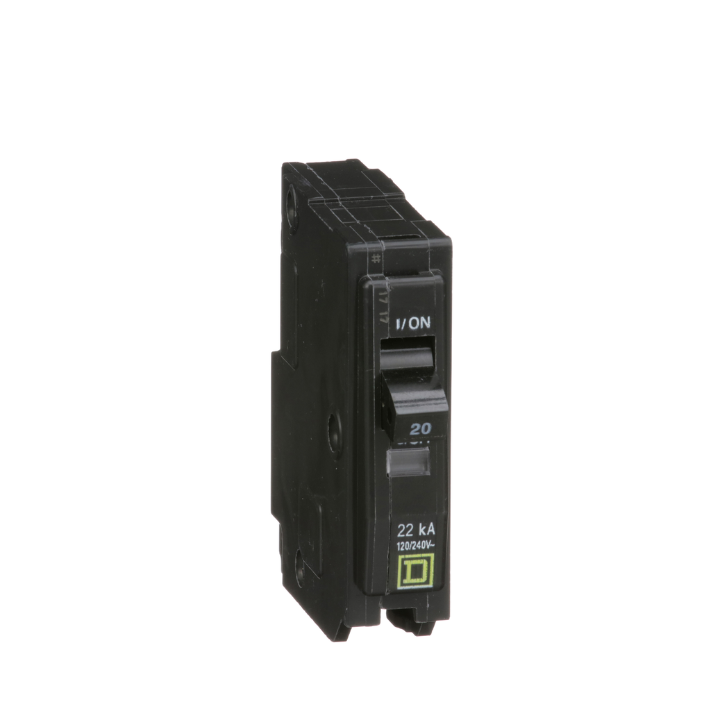 SCHNEIDER ELECTRIC Square D QO120VH Miniature Circuit Breaker 20A 120/240V 1Ph 1P