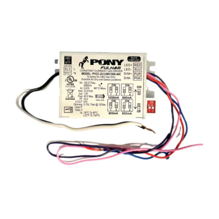 FULHAM Fulham PYCC-2U1UNV100S-40C Pony Compact Constant Current LED Driver 40W
