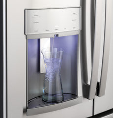 GE APPLIANCES Ge Appliances PYE22KYNFS Profile Energy Star 22.1 Cu. Ft. Counter-Depth French-Door Refrigerator