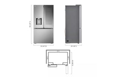 LG ELECTRONICS Lg Electronics lrykc2606s 26 cu. ft. Counter-Depth French Door Refrigerator
