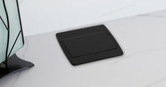 LEW ELECTRIC Lew Electric PUFP-CT-BK-PB Square Kitchen Countertop Pop-Up (GFCI)
