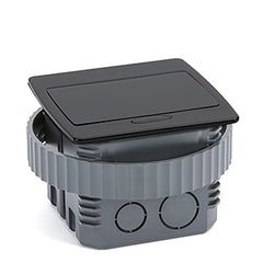LEW ELECTRIC Lew Electric PUFP-CT-BK-PB Square Kitchen Countertop Pop-Up (GFCI)