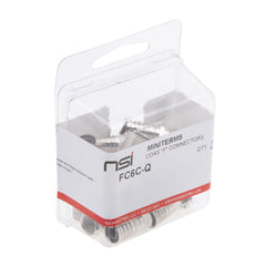 NSI INDUSTRIES Nsi Industries FC6C-Q Foil Shield Crimp-On F RG6/U Cable (Pack Of 25)