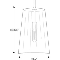 PROGRESS LIGHTING Progress Lighting P500242-009 Clarion Collection One-Light Medium Pendant