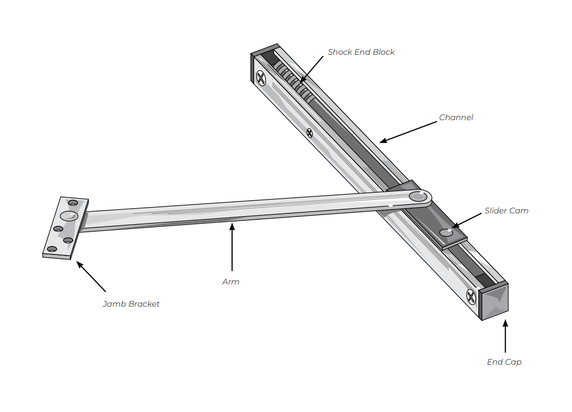 RIXSON Rixson 6-536 630 Low Profile Concealed Mount Stop