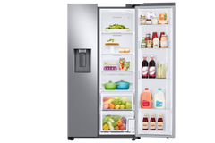 SAMSUNG Samsung RS22T5201SR Bespoke AI Side-by-Side Refrigerator - External Water & Ice Dispenser | Auto Ice Maker | 22 cu.ft.